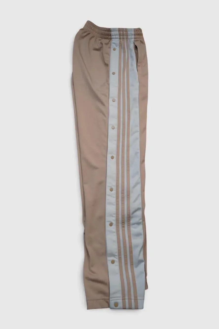 Adidas Originals Pants Mens Medium 30x30 Beige Adibreak Snap Track Tear Away